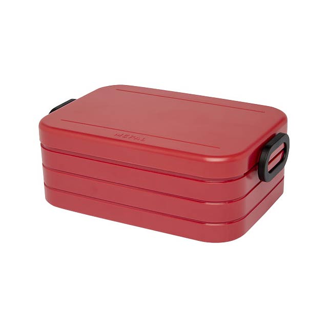 Take-a-break lunch box midi - transparent red