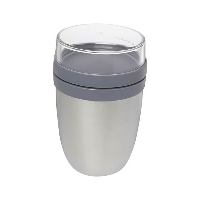 Ellipse insulated lunch pot - silver