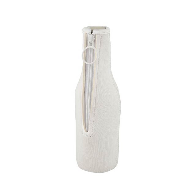 Fris recycled neoprene bottle sleeve holder - white