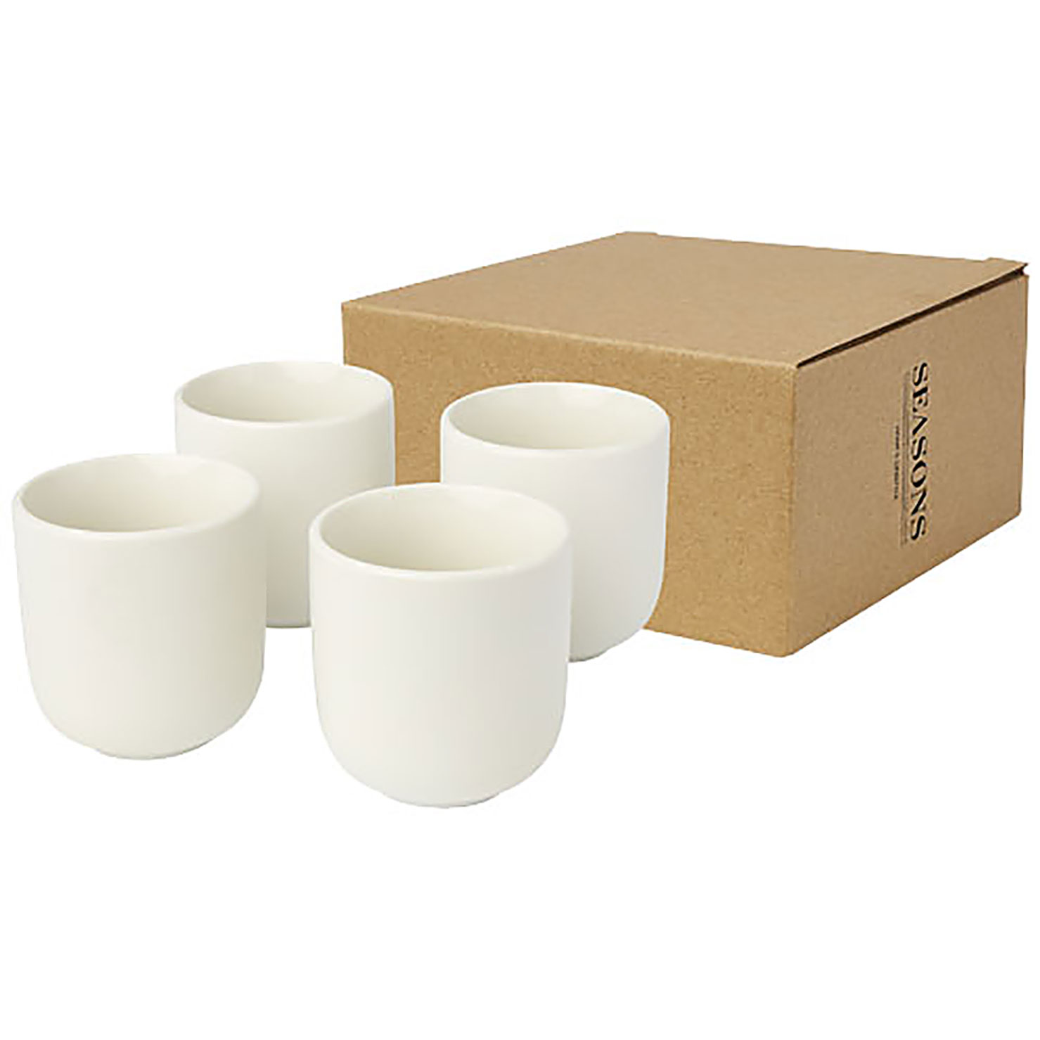 Male 4-piece 90 ml espresso cup  - white