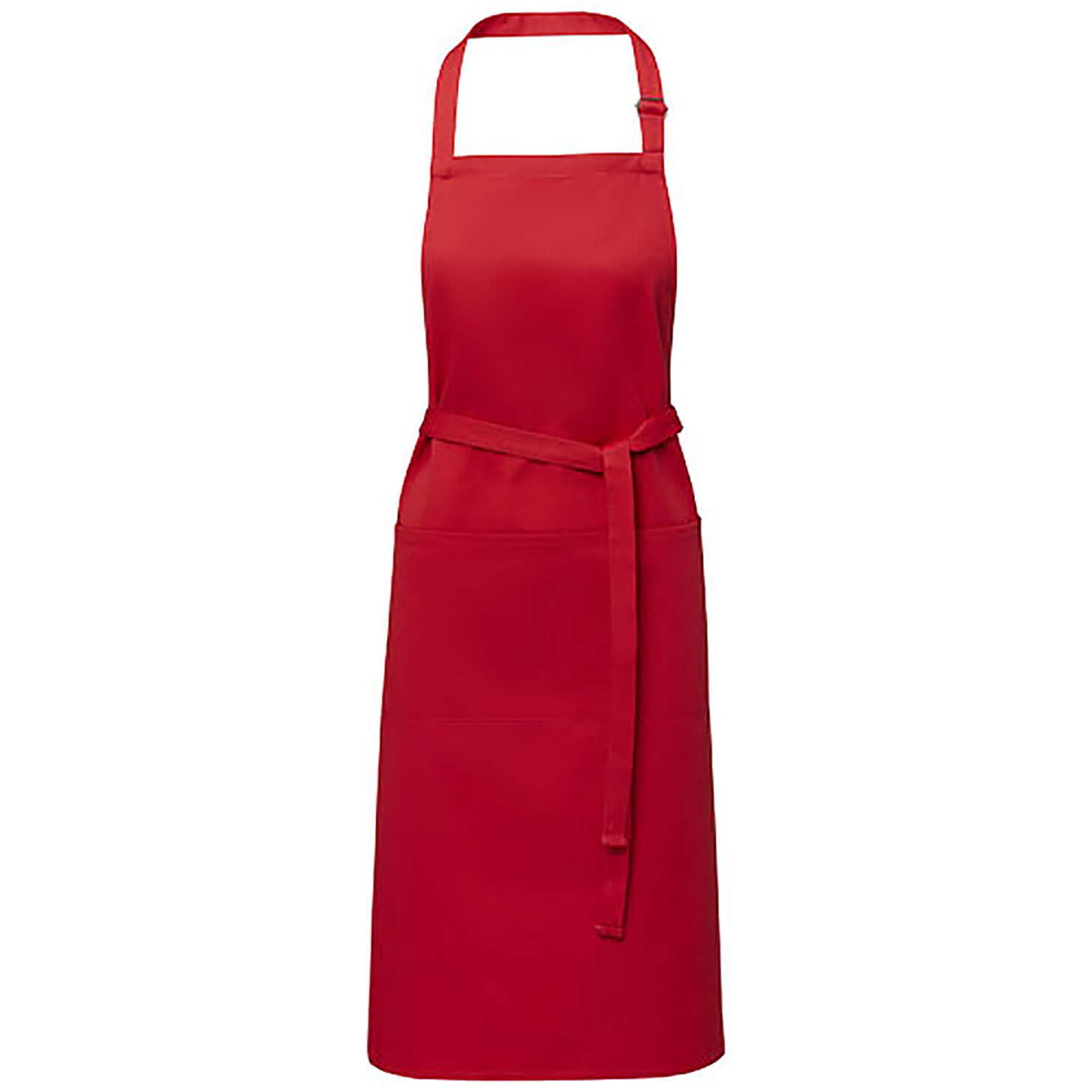 Andrea 240 g/m² apron with adjustable neck strap - red