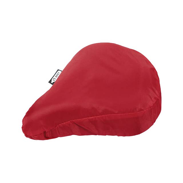 Jesse recycled PET water resistant bicycle saddle cover - transparent red