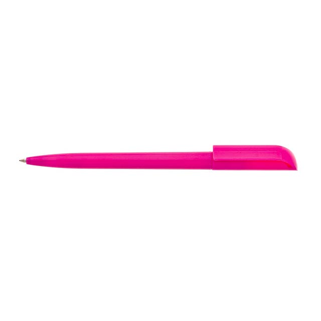 ROTATE plastové kuličkové pero - růžová