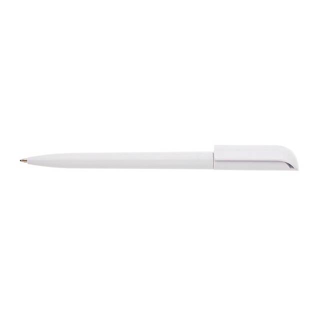 ROTATE plastové kuličkové pero - biela