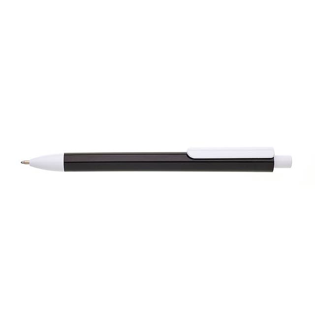 SPILO plastové kuličkové pero - čierna