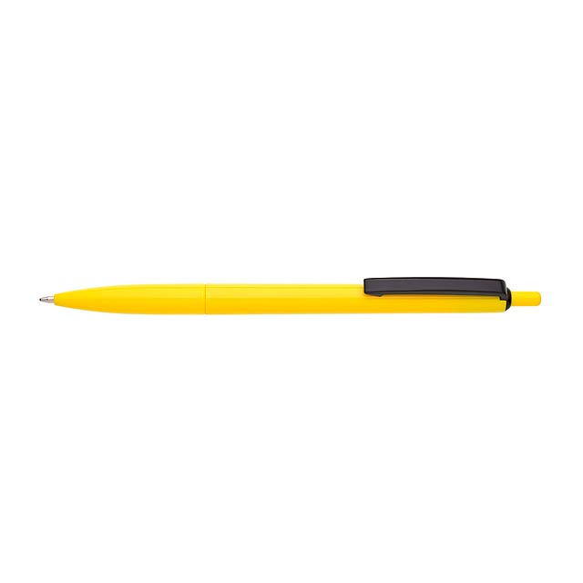 ROSA plastové kuličkové pero - žltá