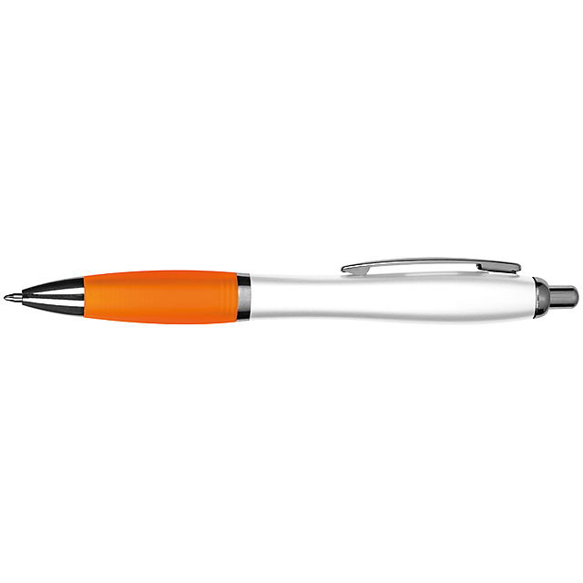 Plastové guľôčkové pero - oranžová