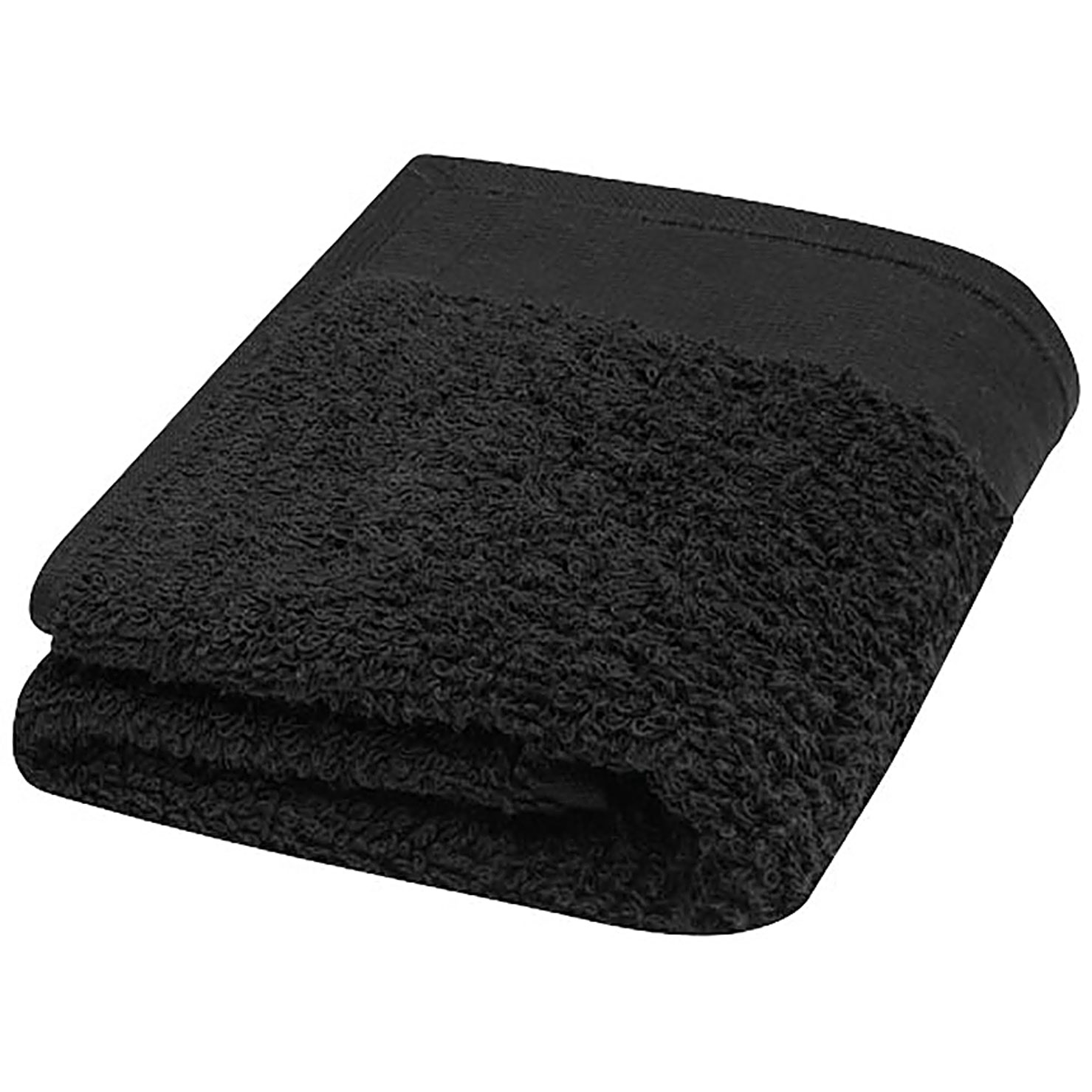 Chloe 550 g/m² cotton towel 30x50 cm - black