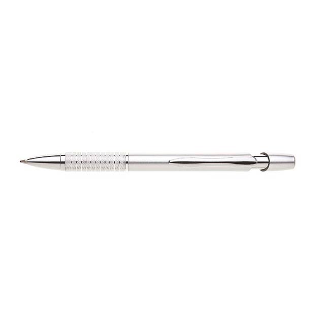 ALPE plastové kuličkové pero - stříbrná