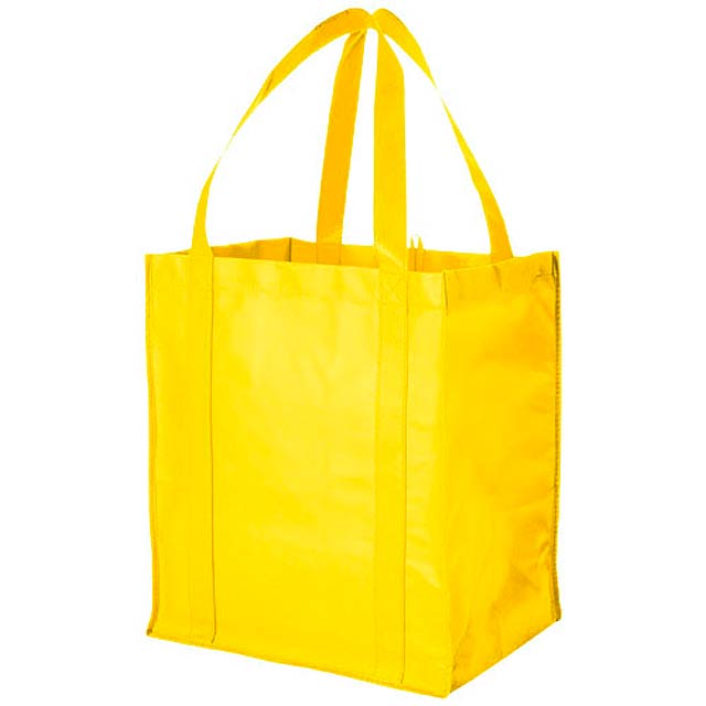 Liberty bottom board non-woven tote bag - yellow