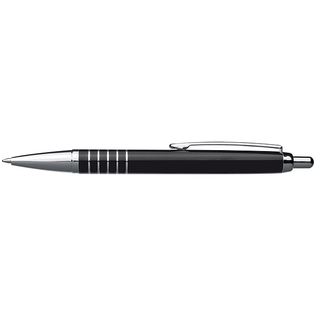 Kugelschreiber aus Aluminium - schwarz