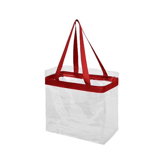Hampton transparent tote bag - transparent red