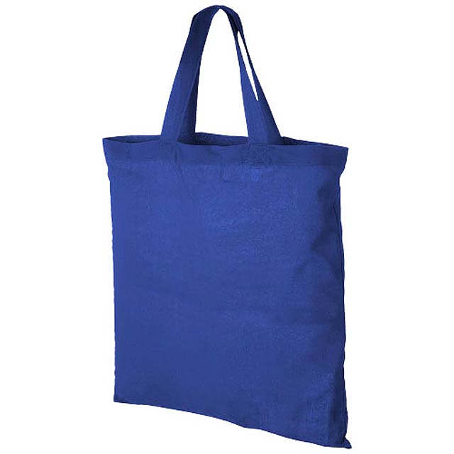 Virginia 100 g/m² cotton tote bag short handles - royal blue