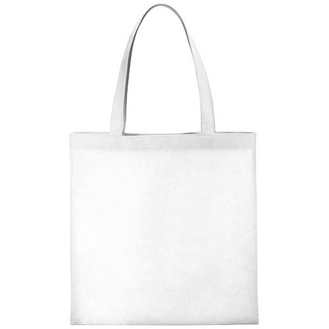 Zeus small non-woven convention tote bag - white