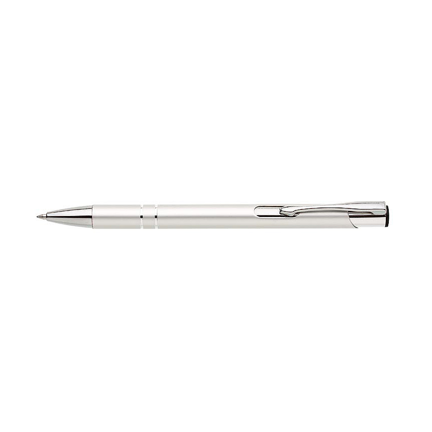 ALBA BLACK ballpoint pen, metal - silver