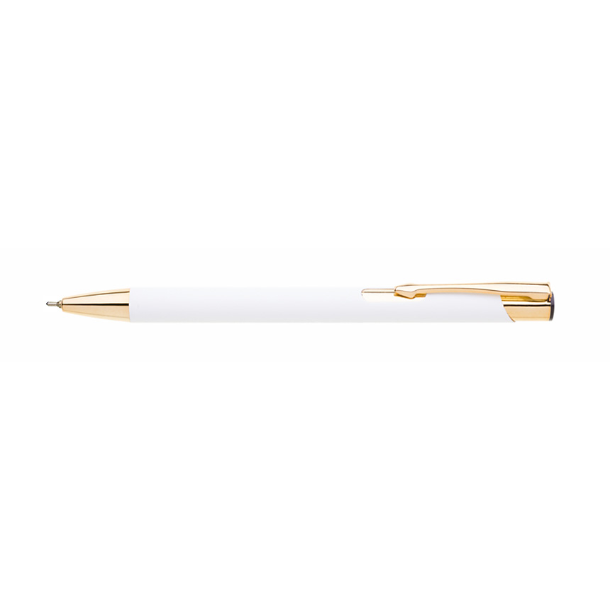 VALMI SOFT SG ballpoint pen, metal - 0.5 mm tip - white