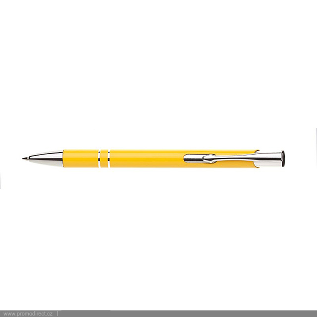 LOBIA kovové kuličkové pero - žltá