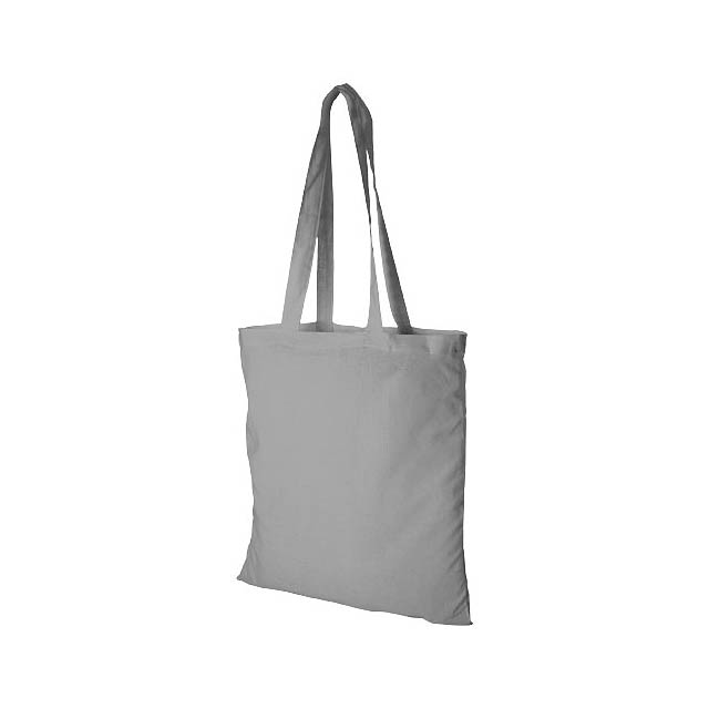 Madras 140 g/m² cotton tote bag - grey