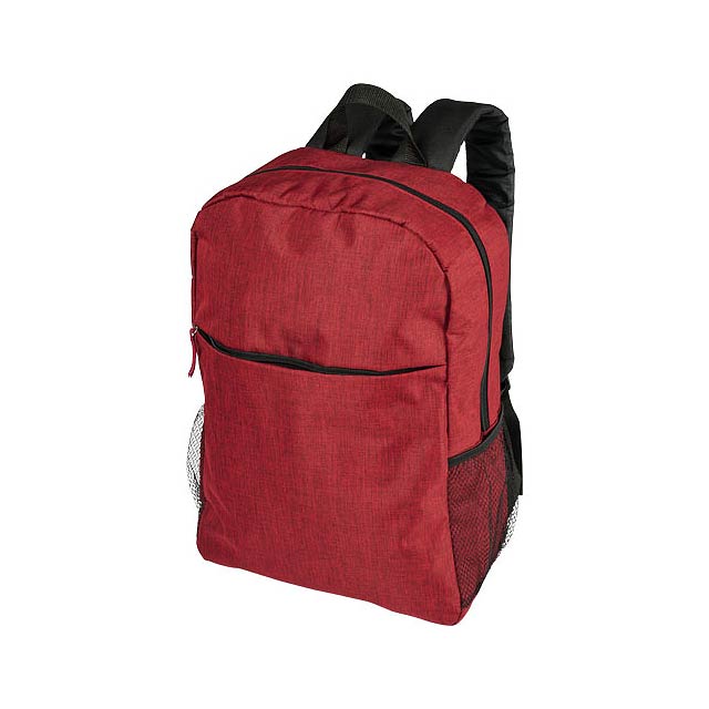 Hoss 15.6" batoh na laptop z protkané látky - transparentná červená