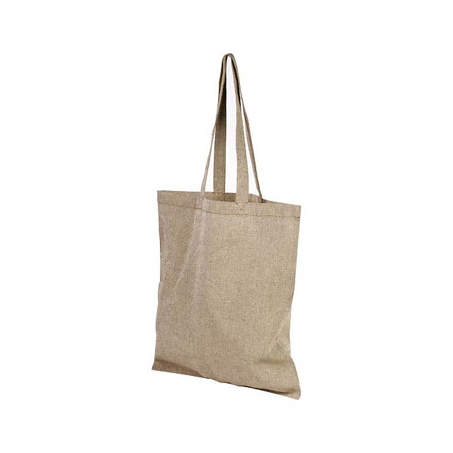  Pheebs nákupní taška ze směsi recyklované bavlny a polyesteru 150 g/m² - béžová