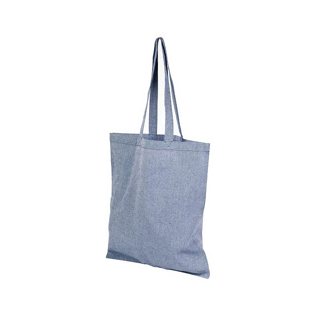  Pheebs nákupní taška ze směsi recyklované bavlny a polyesteru 150 g/m² - modrá