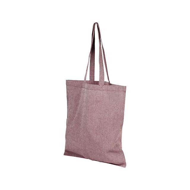  Pheebs nákupní taška ze směsi recyklované bavlny a polyesteru 150 g/m² - vínová
