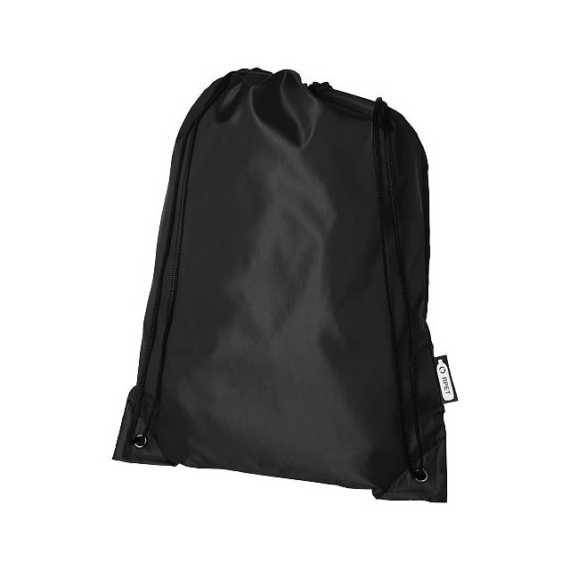 Oriole RPET šňůrkový batoh - čierna