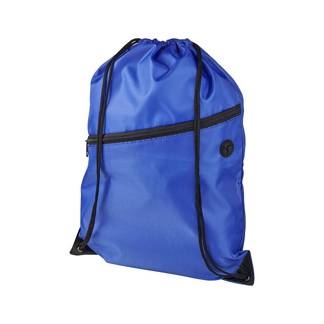 Oriole šňůrkový batoh se zipem - modrá