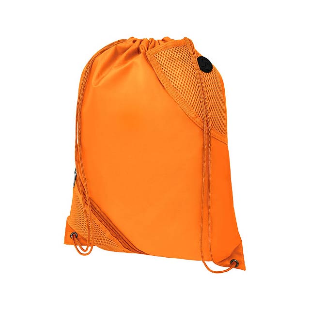 Oriole dvojitý kapesní šnůrkový batoh - oranžová
