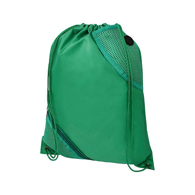 Oriole dvojitý kapesní šnůrkový batoh - zelená