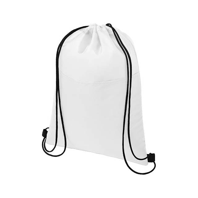Oriole šňůrková chladicí taška na 12 plechovek - bílá