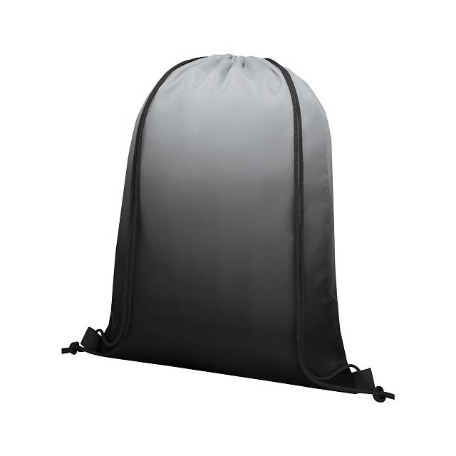 Oriole šňůrkový batoh s barevným přechodem - čierna