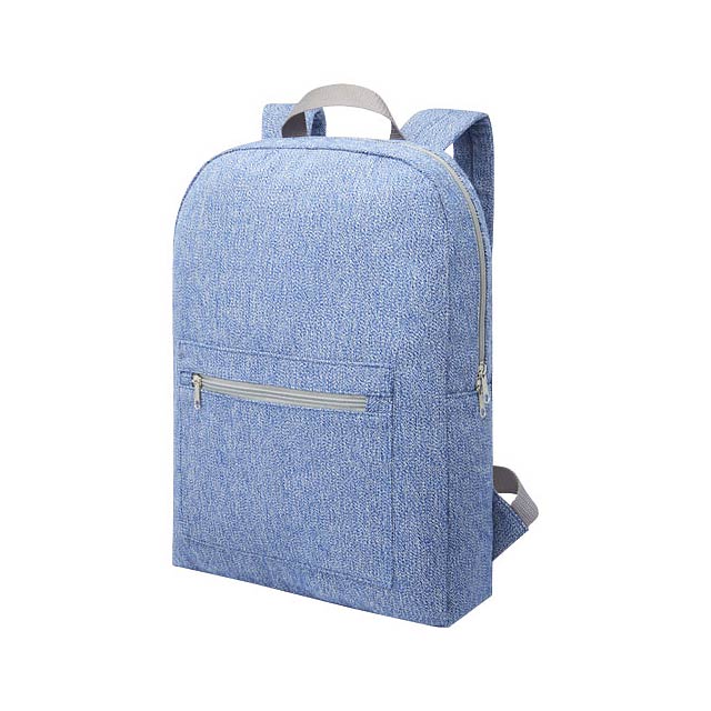 Pheebs 450 g/m² recycled cotton and polyester backpack 10L - blue