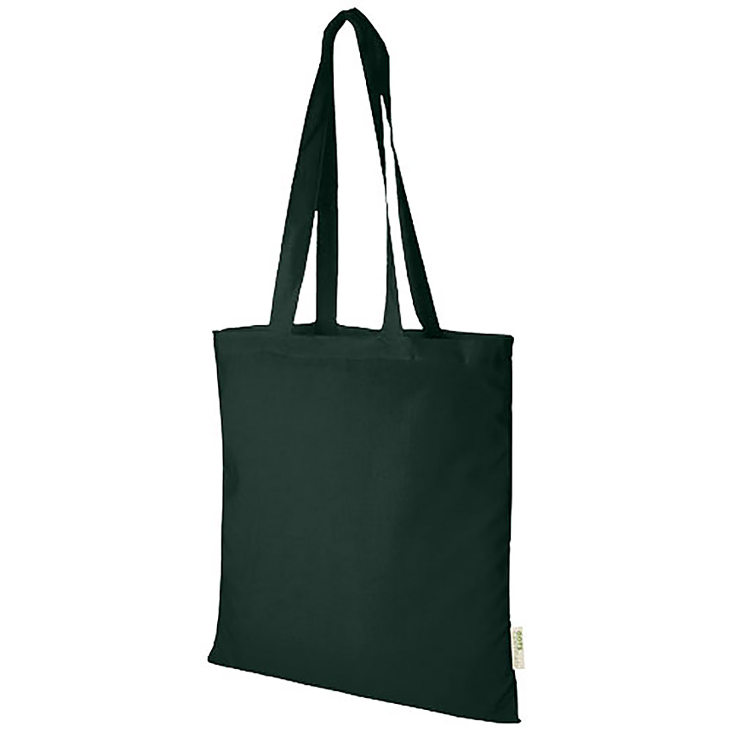 Orissa 140 g/m² organic cotton tote bag 7L - zelená