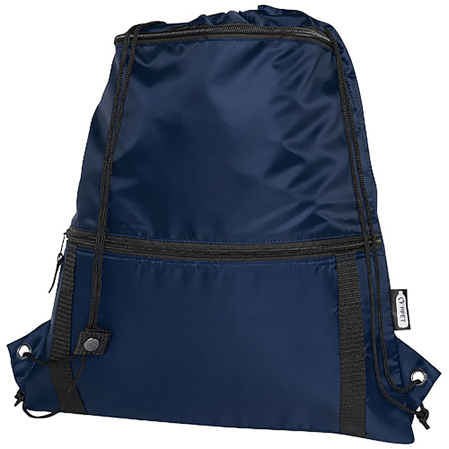 Adventure recycled insulated drawstring bag 9L - blue