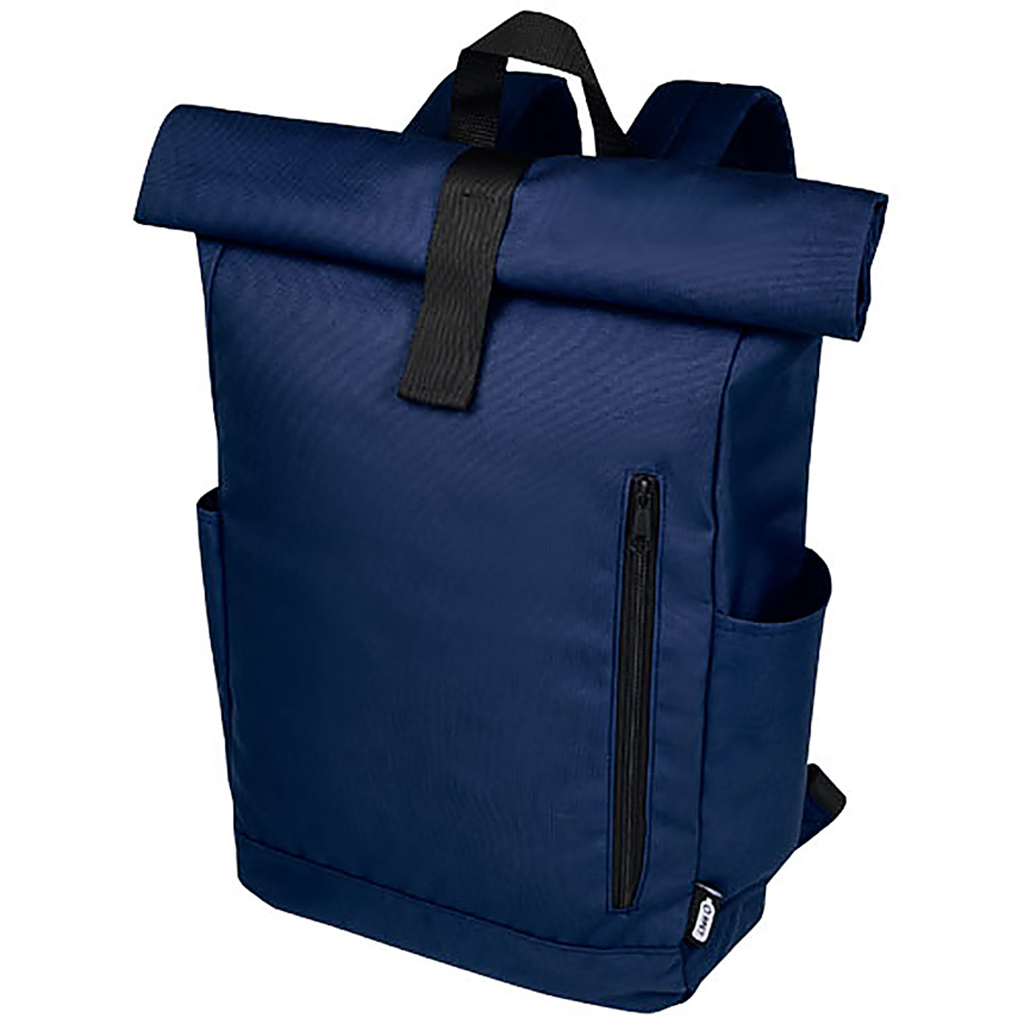 Byron 15.6" GRS RPET roll-top backpack 18L - blue