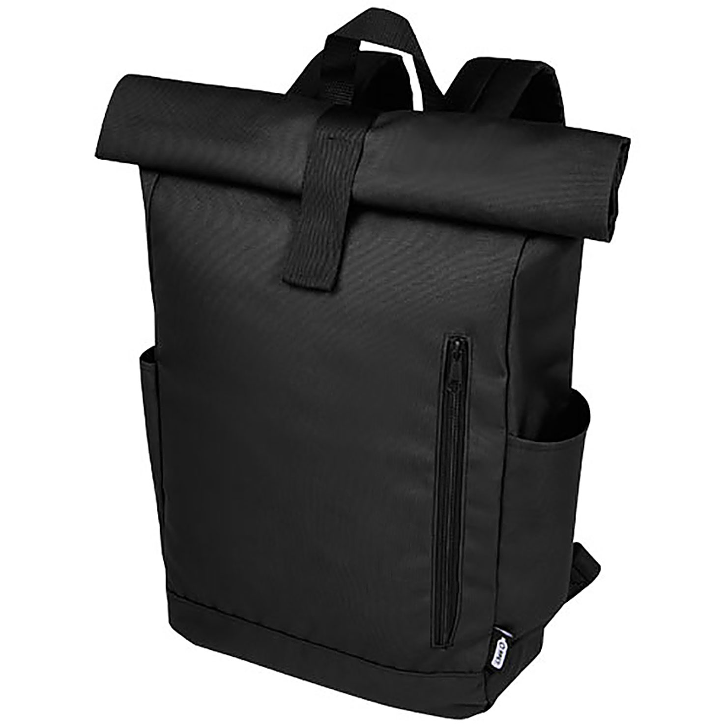 Byron 15.6" GRS RPET roll-top backpack 18L - black