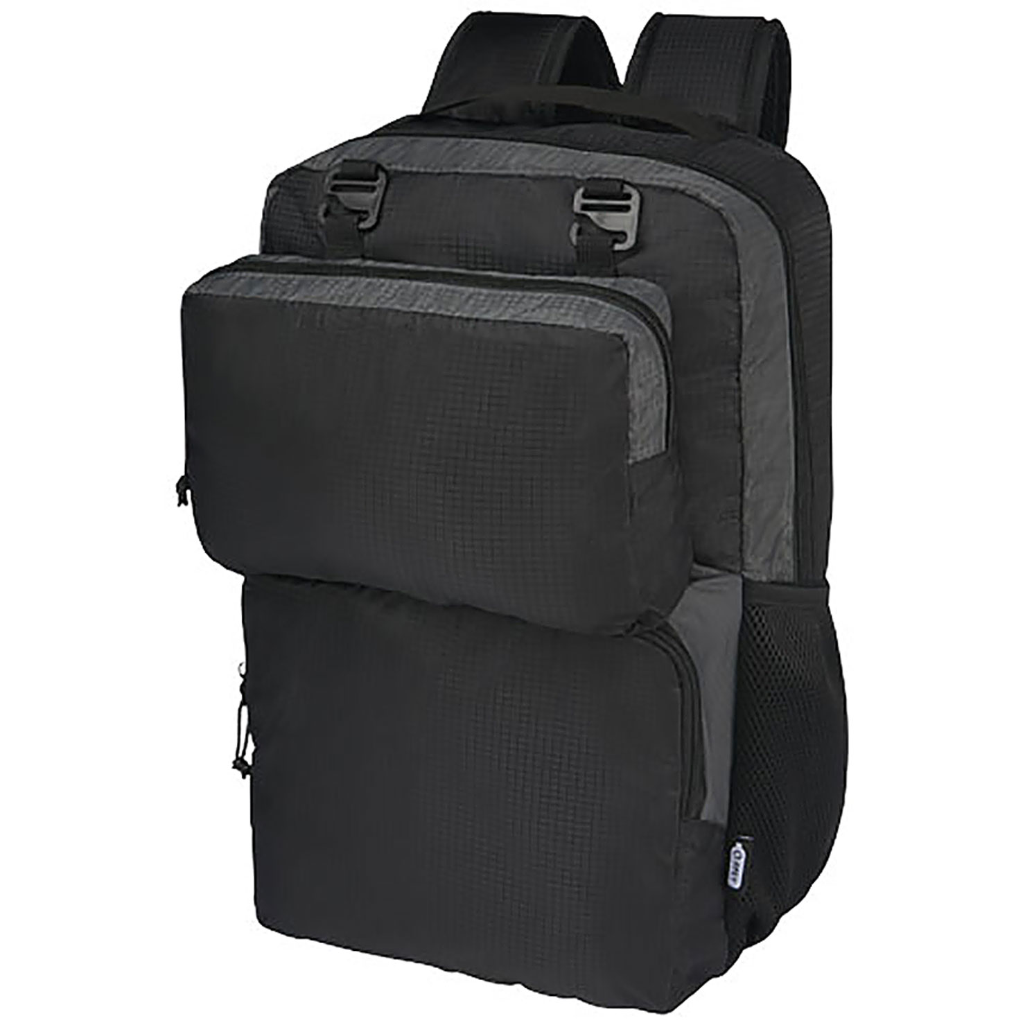 Trailhead, lehký batoh na 15" notebook z recyklovaného GRS, objem 14 l - černá