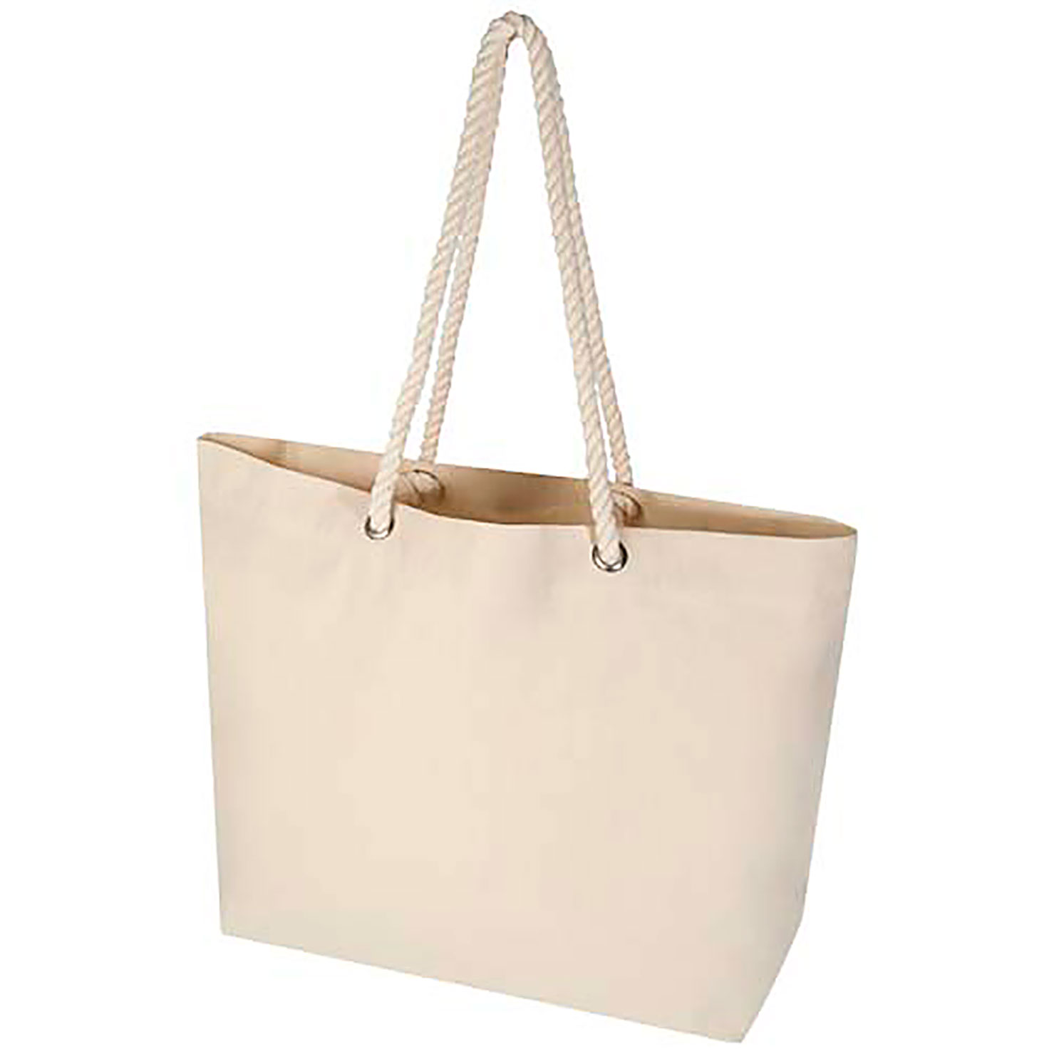 Florida 270 g/m² GRS recycled beach tote bag 18L - beige