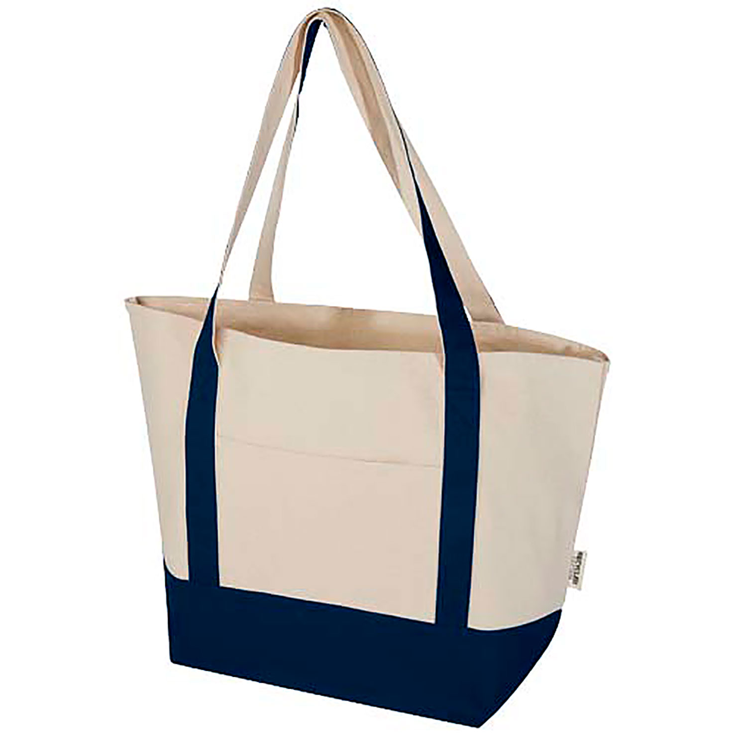 Sam 320 g/m² GRS recycled cotton tote bag - blue