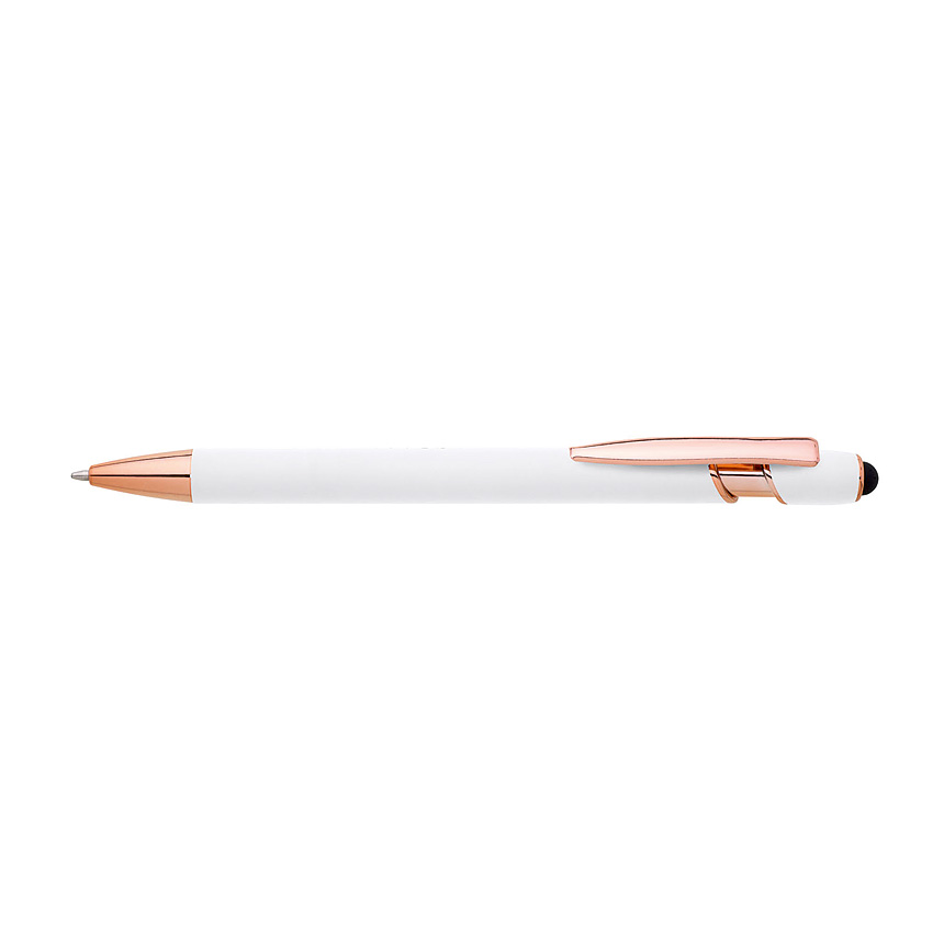 ELLA SOFT ballpoint pen, metal - 1 mm tip - white