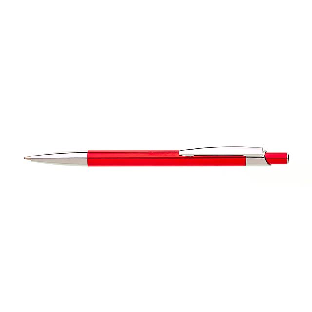 BANZI kovové kuličkové pero - červená