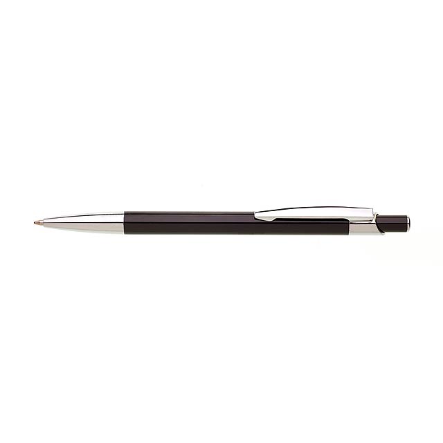 BANZI kovové kuličkové pero - čierna