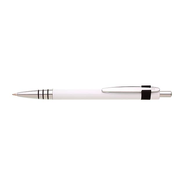 RUFUS kovové kuličkové pero - bílá