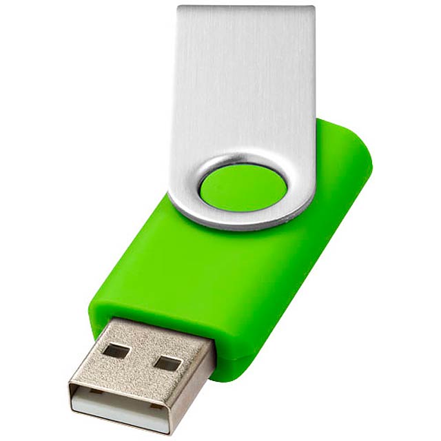 Rotate-basic 1GB USB flash drive - lime