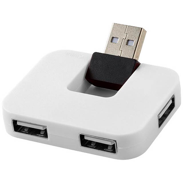 Gaia USB Hub mit 4 Anschlüssen - Weiß 