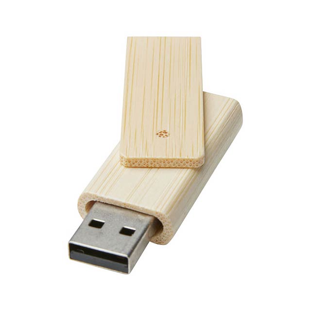 Rotate 4GB bamboo USB flash drive - beige