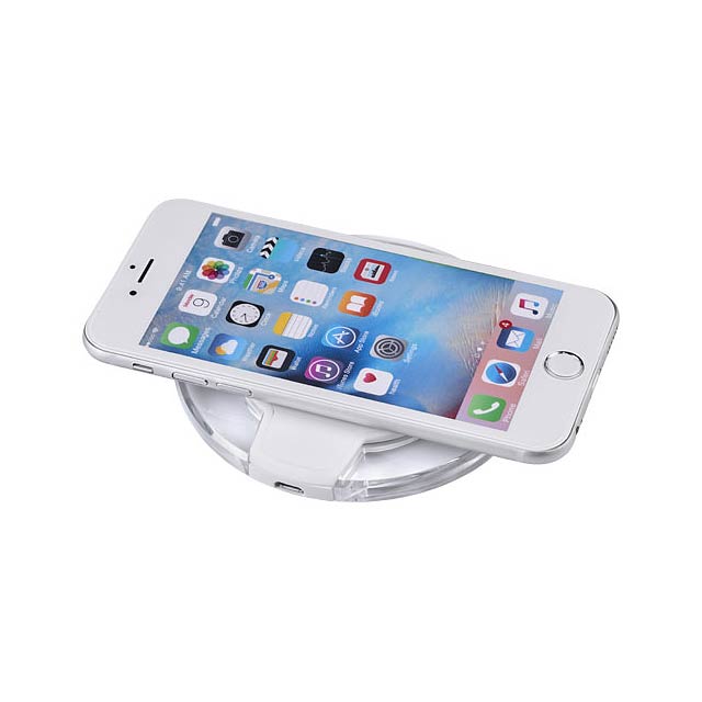 Meteor Qi® wireless charging pad - white