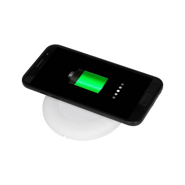 Nebula wireless charging pad with 2-in-1 cable - white