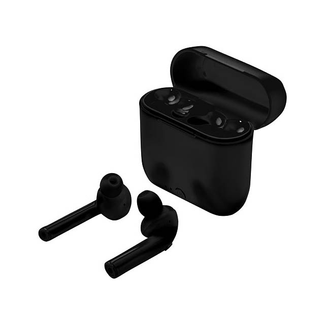 Essos True Wireless sluchátka s automatickým párováním a pouzdrem - černá